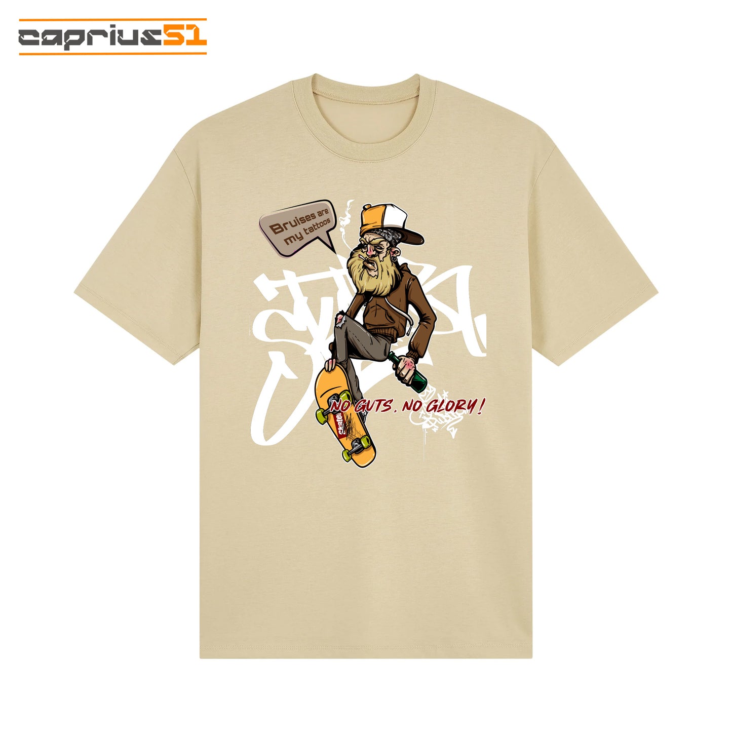 Skateboarder01 - "Bruiser Are My Tattoos" Shirt