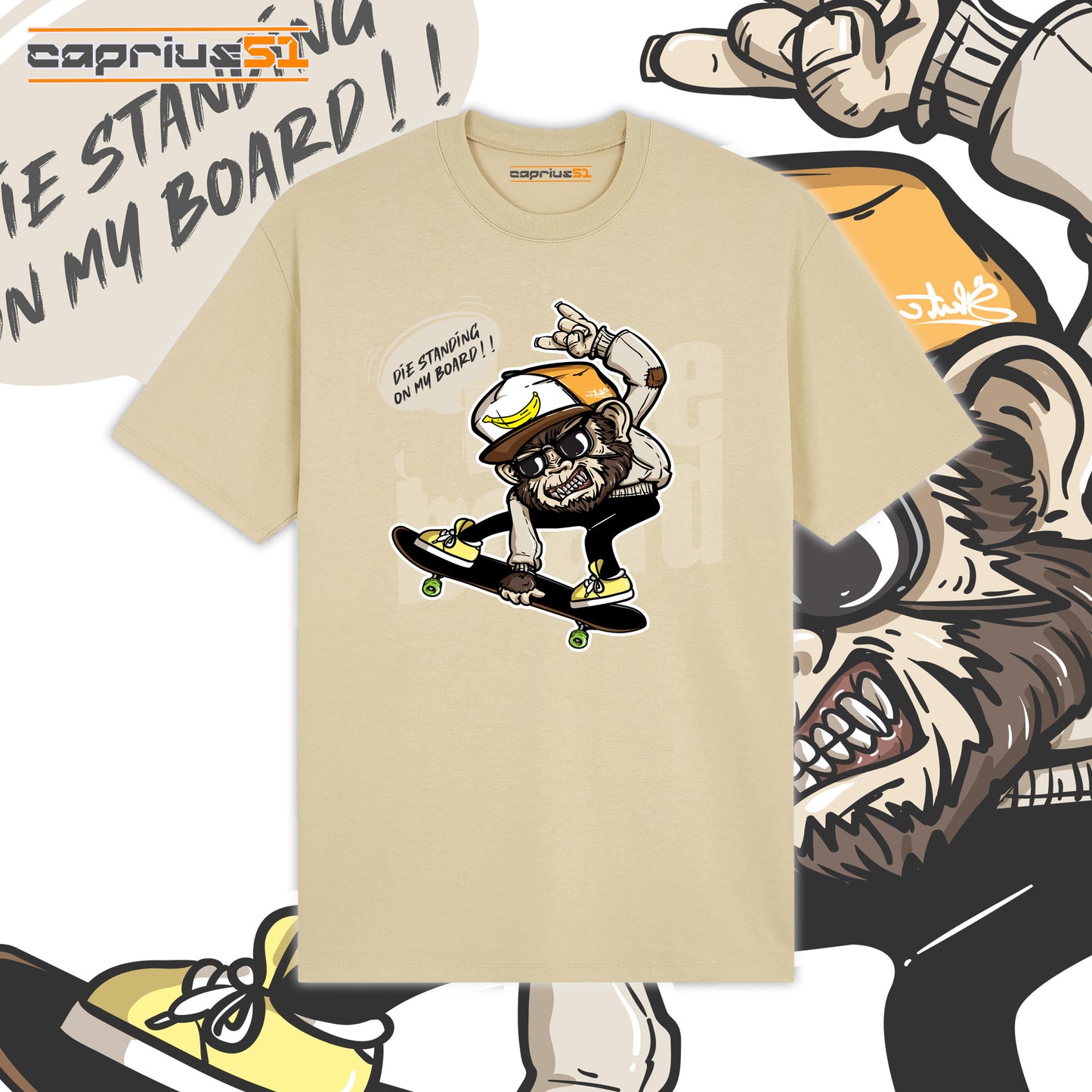 Skateboarder08 - "Die Standing On My Board 2" Shirt