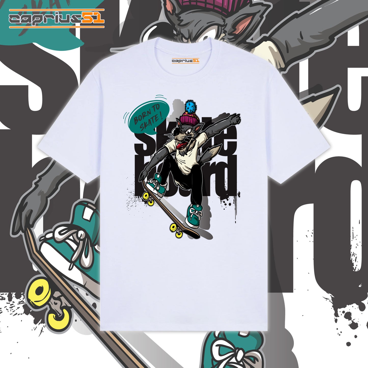 Skateboarder09 - "Born To Skate" Shirt
