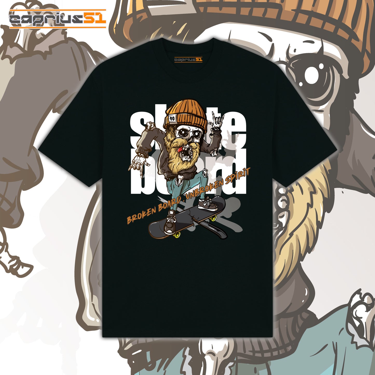 Skateboarder13 - "Broken Board Unbroken Spirit 2" Shirt