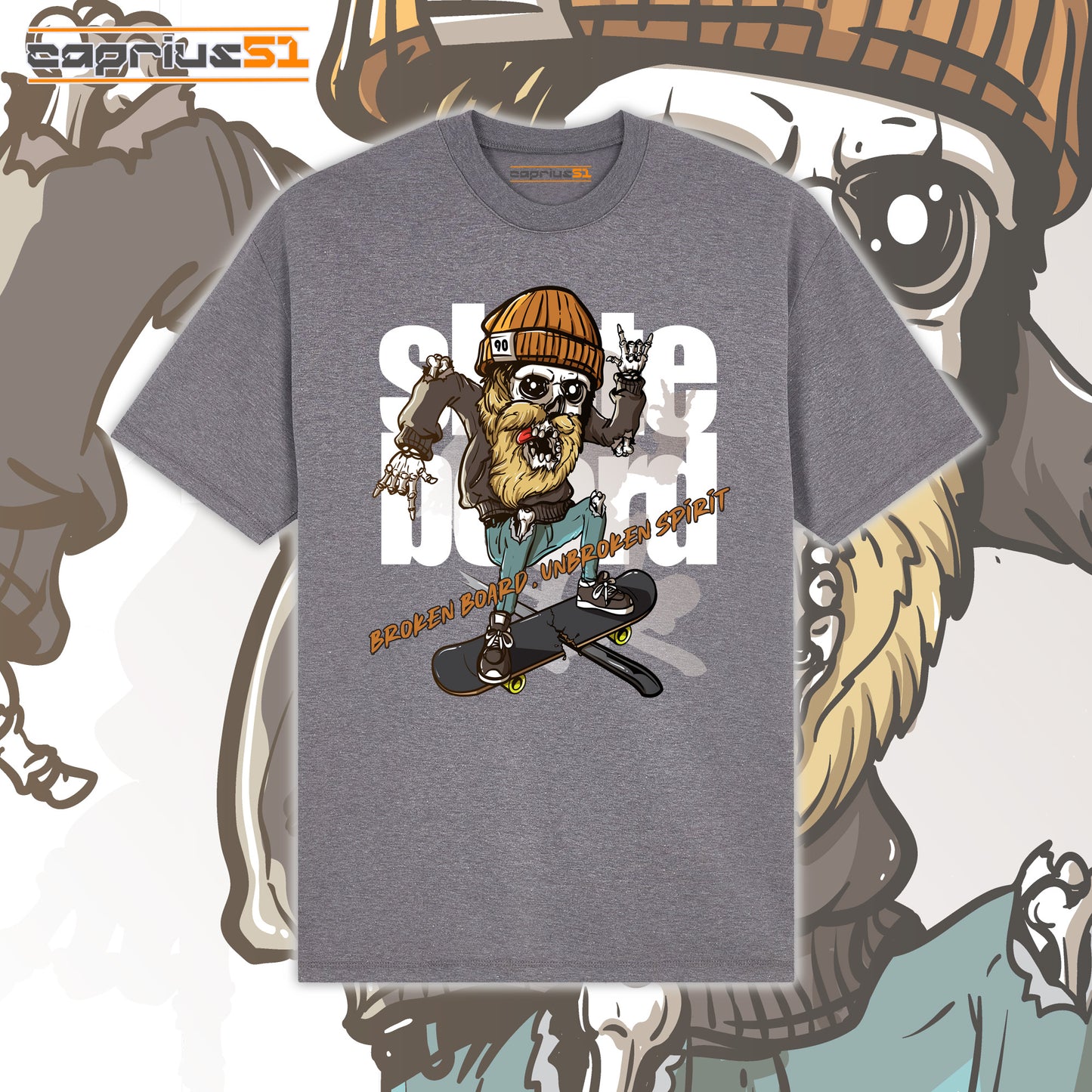 Skateboarder13 - "Broken Board Unbroken Spirit 2" Shirt