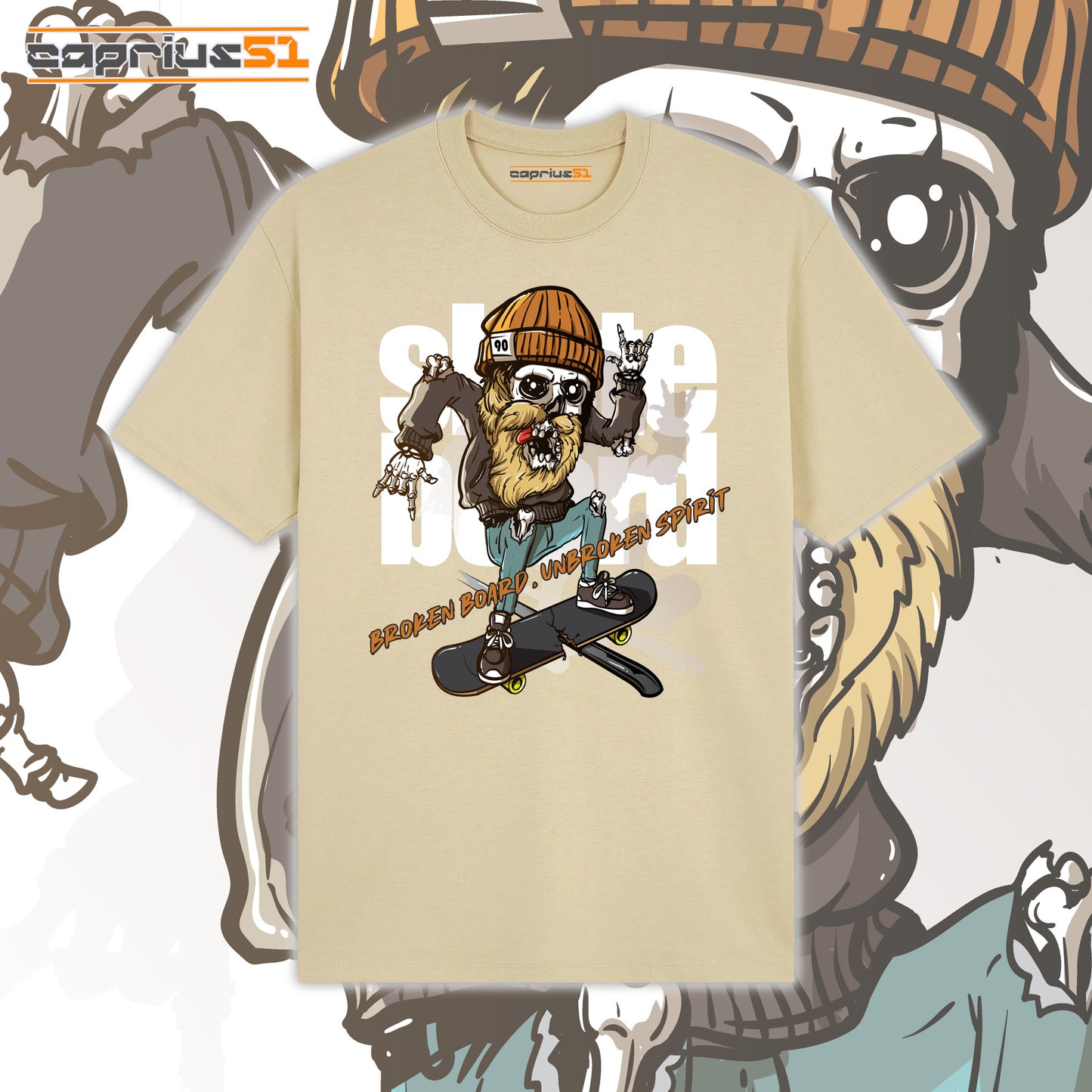Skateboarder13 - "Broken Board Unbroken Spirit 2" Shirt