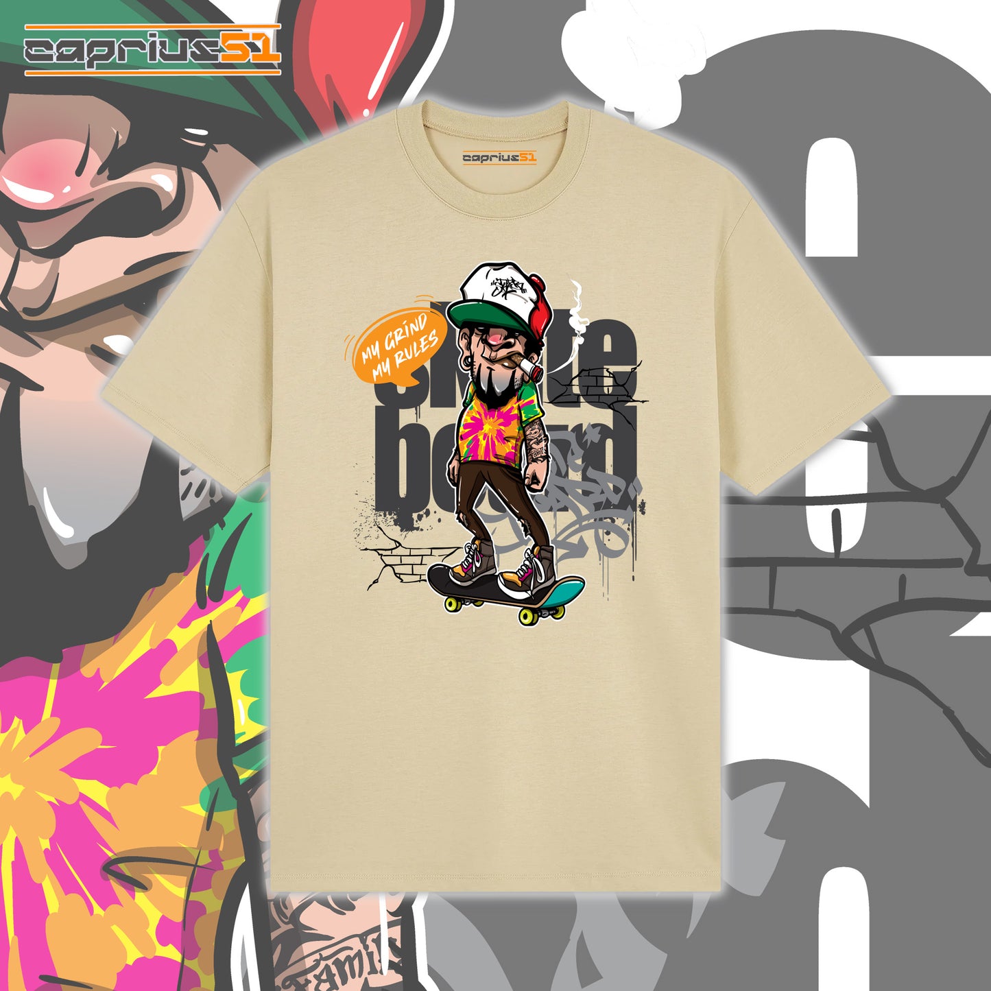 Skateboarder15 - "My Grind My Rules" Shirt