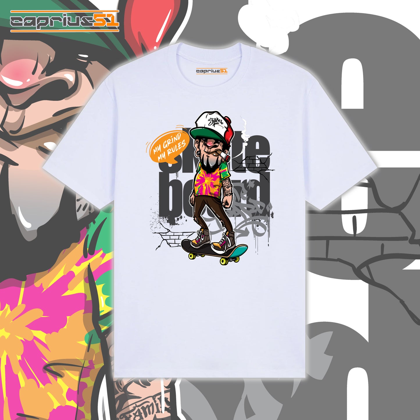 Skateboarder15 - "My Grind My Rules" Shirt