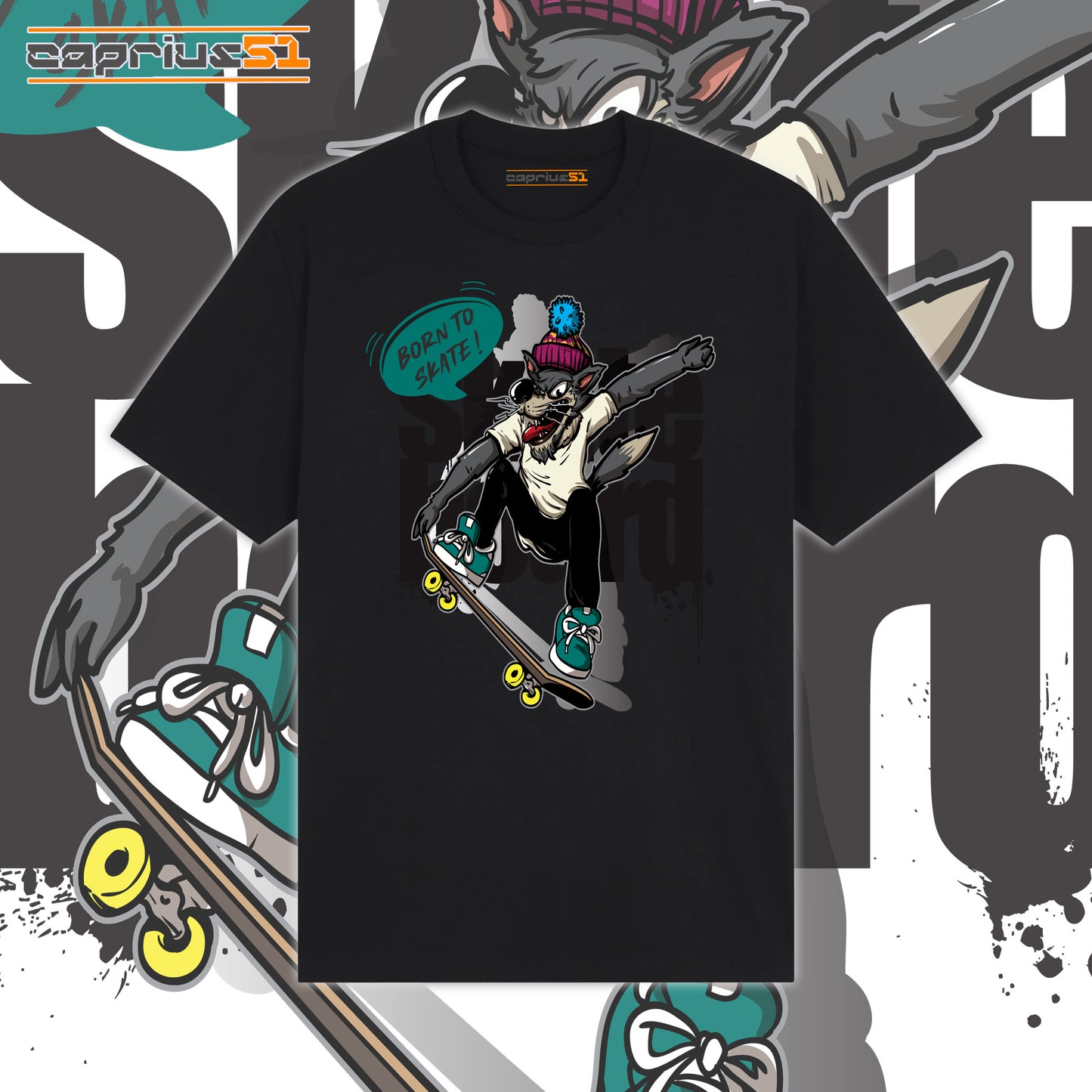 Skateboarder09 - "Born To Skate" Shirt
