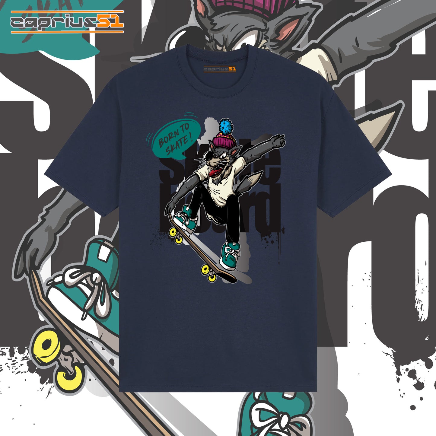 Skateboarder09 - "Born To Skate" Shirt