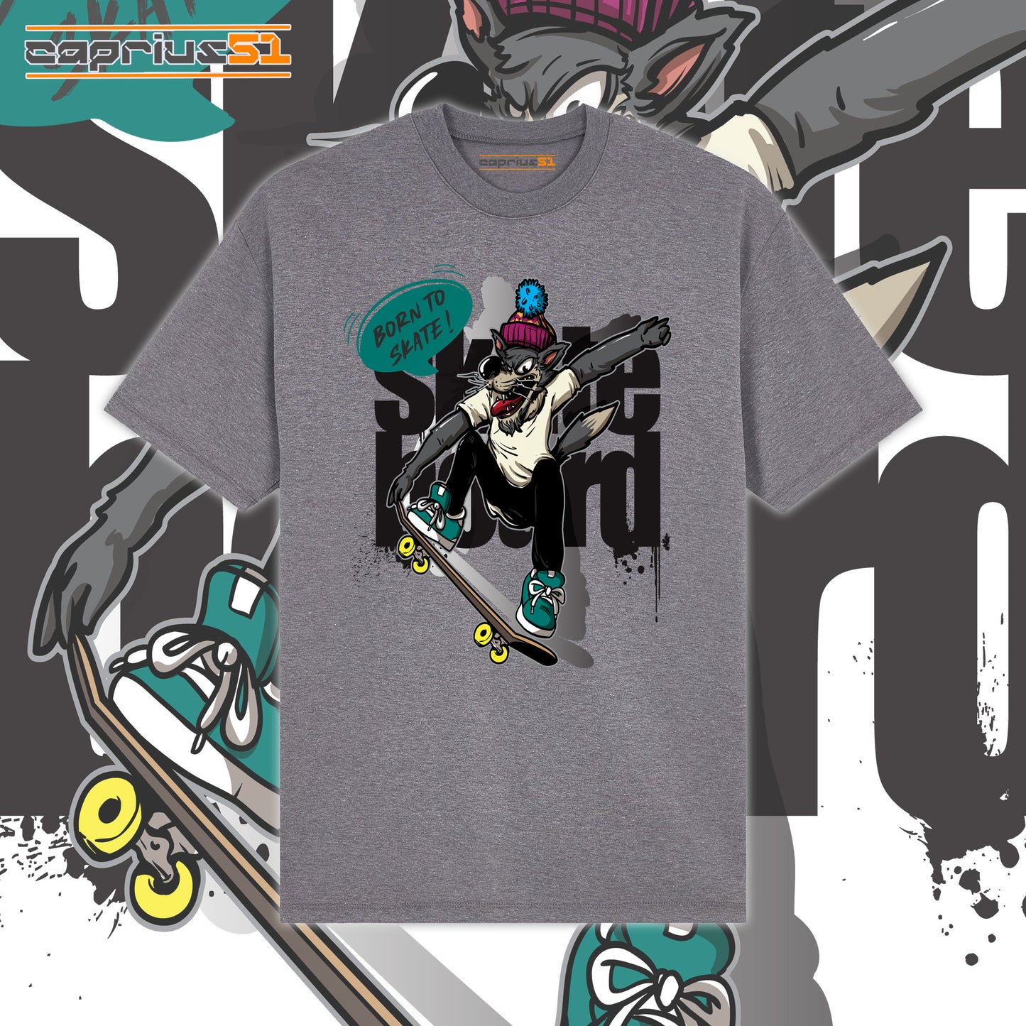 Skateboarder09 - "Born To Skate" Shirt