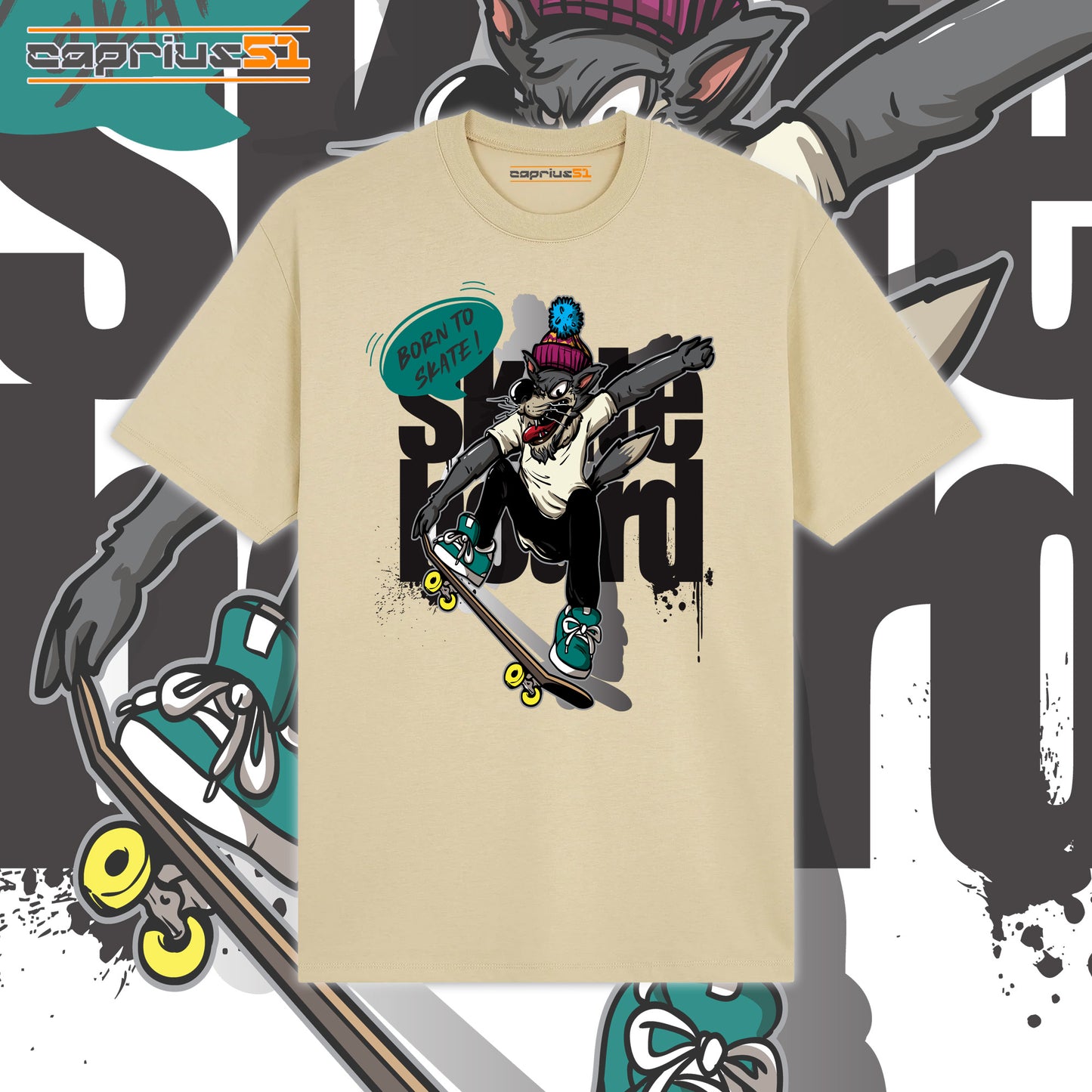 Skateboarder09 - "Born To Skate" Shirt