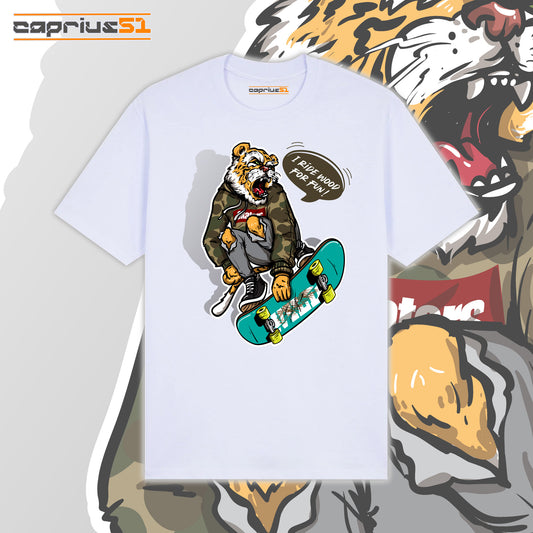 Skateboarder12 - "I Ride Wood For Fun" Shirt